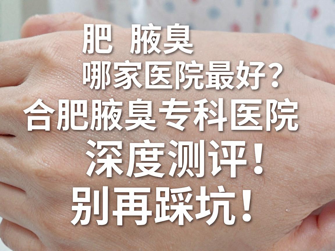 合肥腋臭哪家医院最好？合肥腋臭专科医院深度测评，别再踩坑！