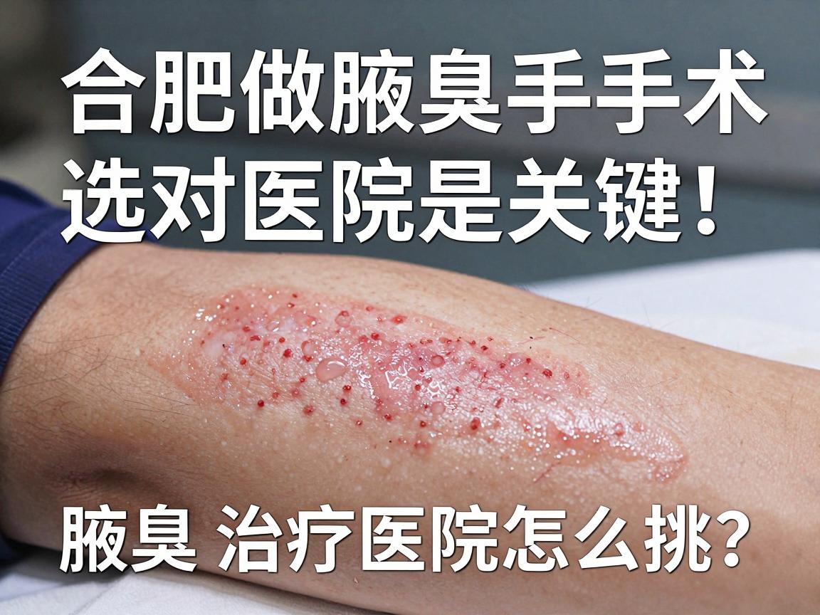 合肥做腋臭手术,选对医院是关键!腋臭治疗医院怎么挑? 合肥做腋臭手术,选对医院是关键!腋臭治疗医院怎么挑?