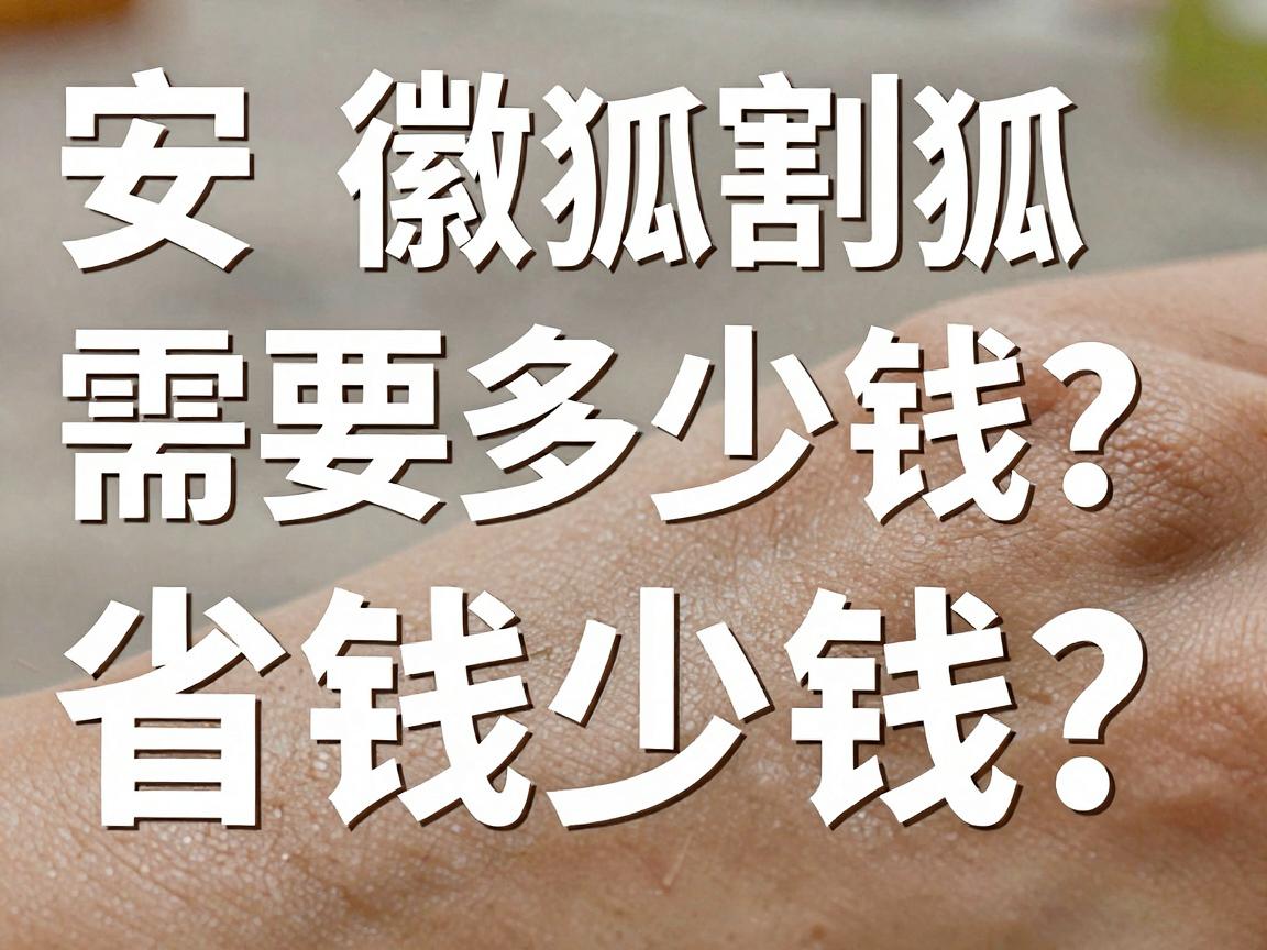 安徽割狐臭需要多少钱?一文讲清费用构成与省钱攻略 安徽割狐臭需要多少钱?一文讲清费用构成与省钱攻略