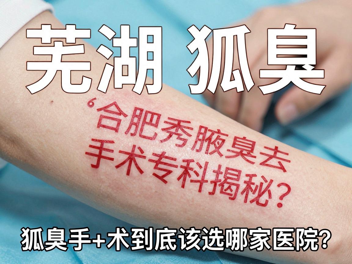 芜湖狐臭手术去哪家？合肥腋秀腋臭专科揭秘，狐臭手术到底该选哪家医院？