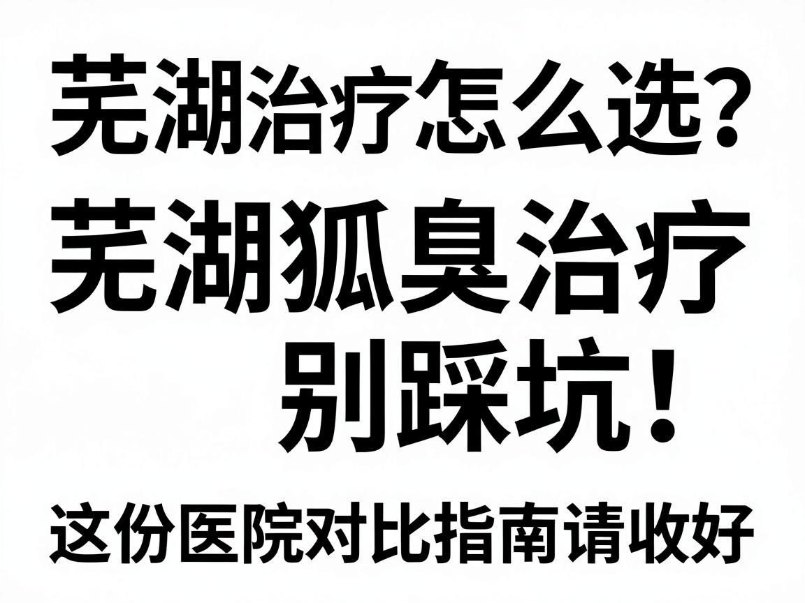 芜湖治疗狐臭医院怎么选？芜湖狐臭治疗别踩坑！这份医院对比指南请收好