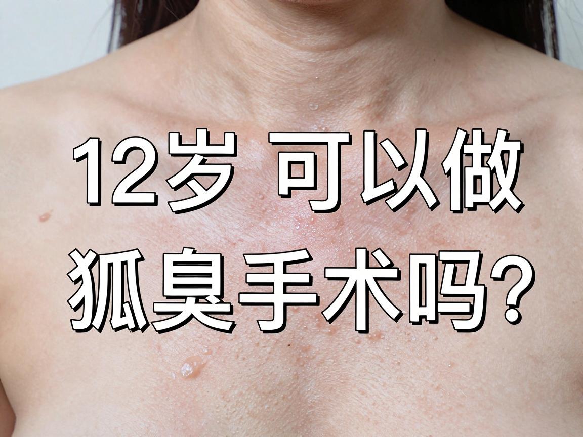 12岁可以做狐臭手术吗？淮南家长必知的12岁狐臭手术真相
