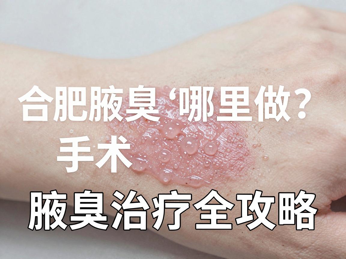 合肥腋臭手术哪里做？合肥腋臭医院选择与腋臭治疗全攻略