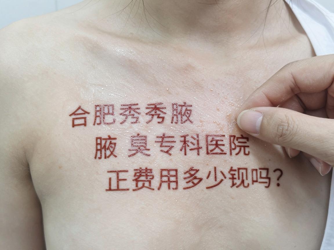 合肥腋秀腋臭专科医院正规吗？腋臭治疗费用多少钱？看完这篇不再纠结