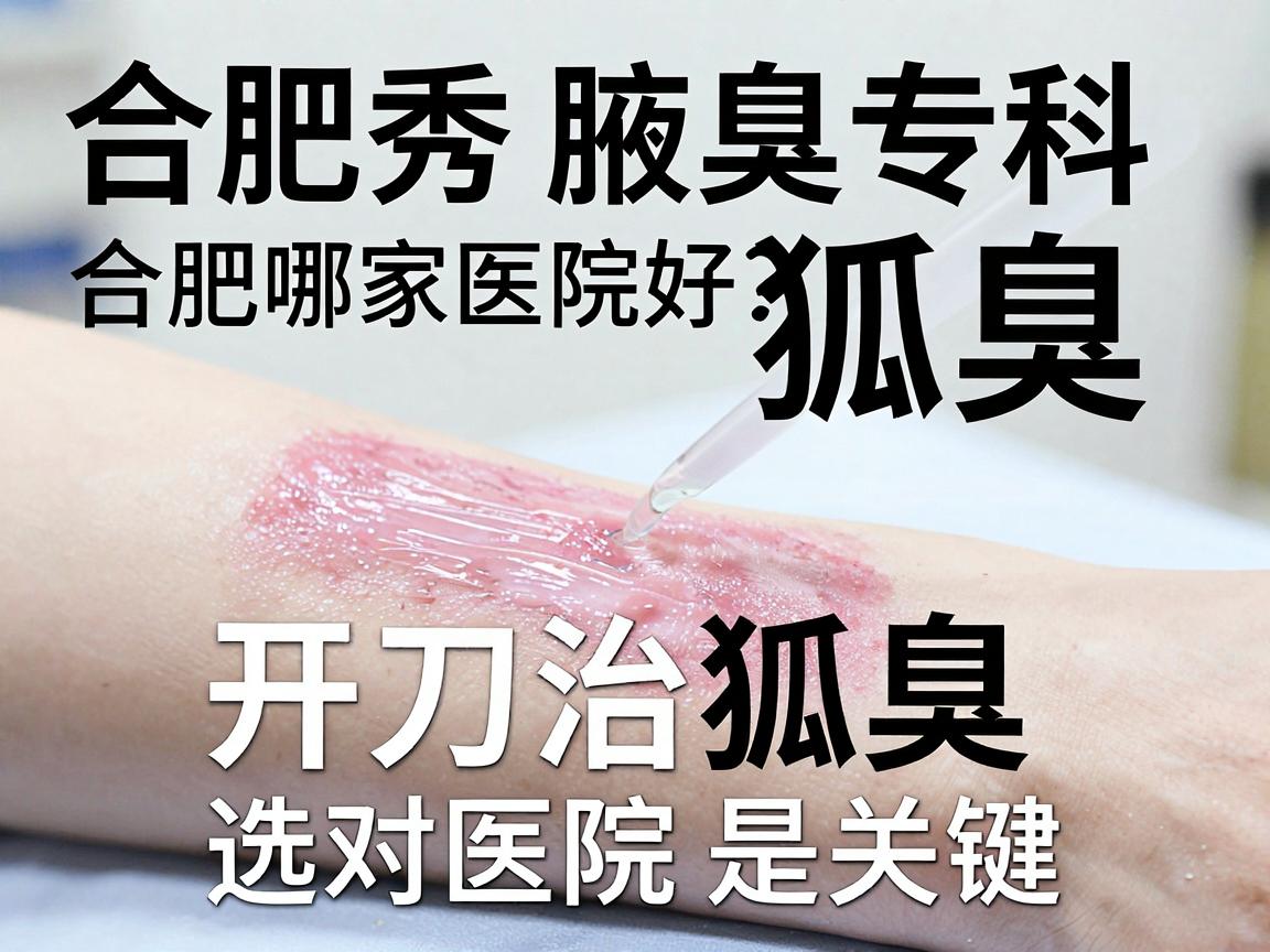 合肥腋秀腋臭专科，开刀治狐臭，合肥哪家医院好？开刀治狐臭，选对医院是关键