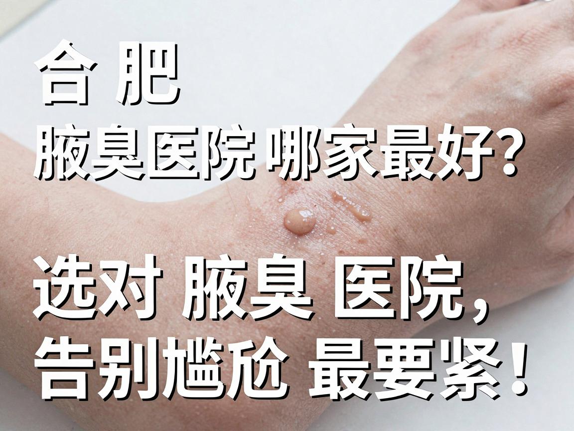 合肥腋臭医院哪家最好？选对腋臭医院，告别尴尬最要紧！