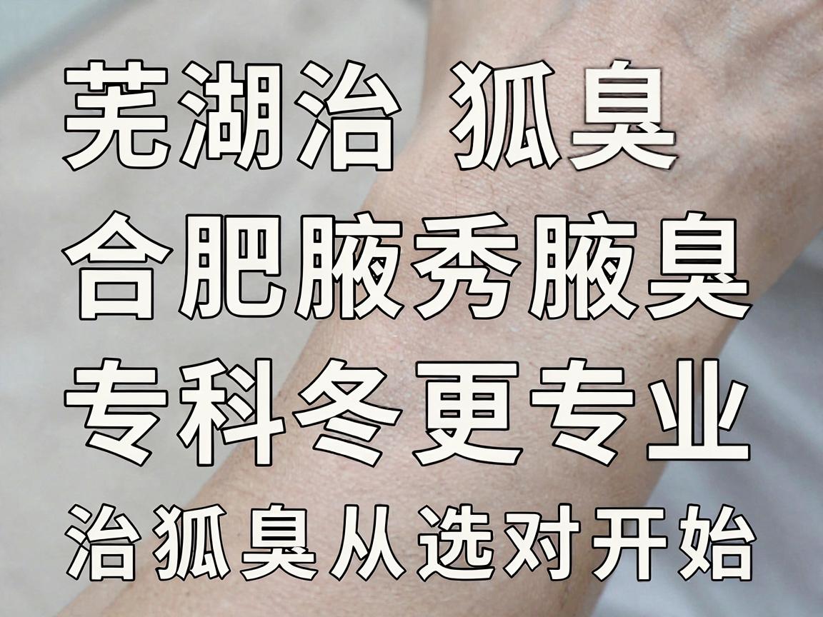 芜湖治狐臭，合肥腋秀腋臭专科更专业，治狐臭从选对开始