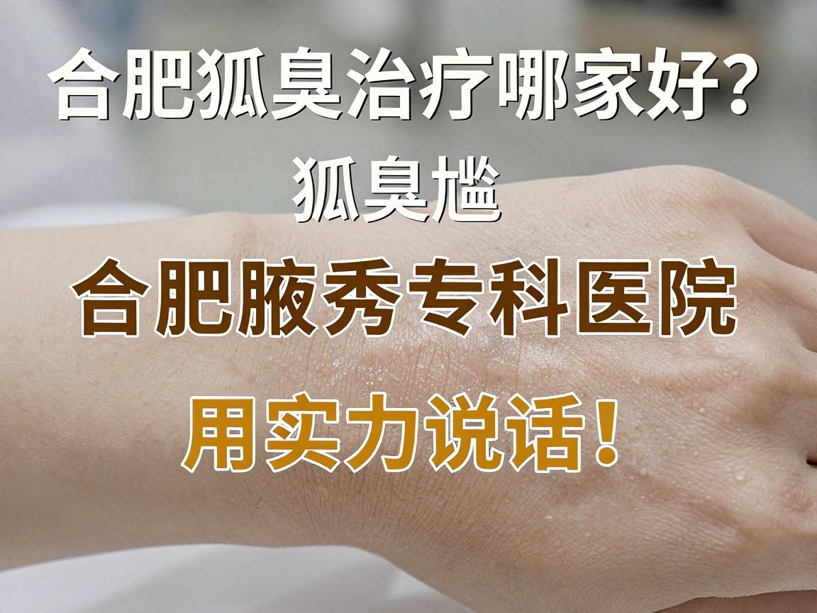 合肥狐臭治疗哪家好？合肥腋秀专科医院用实力说话，让你告别狐臭尴尬