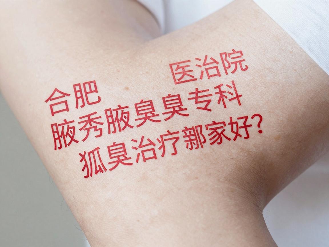 合肥狐臭治疗医院哪家好？腋秀腋臭专科深度解析狐臭治疗新选择