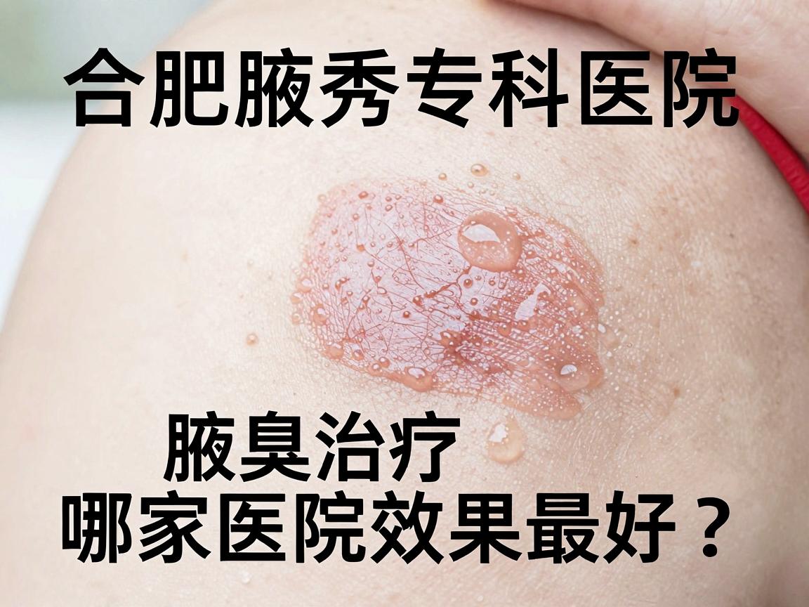 合肥腋臭治疗哪家医院效果最好？合肥腋秀专科医院深度解析