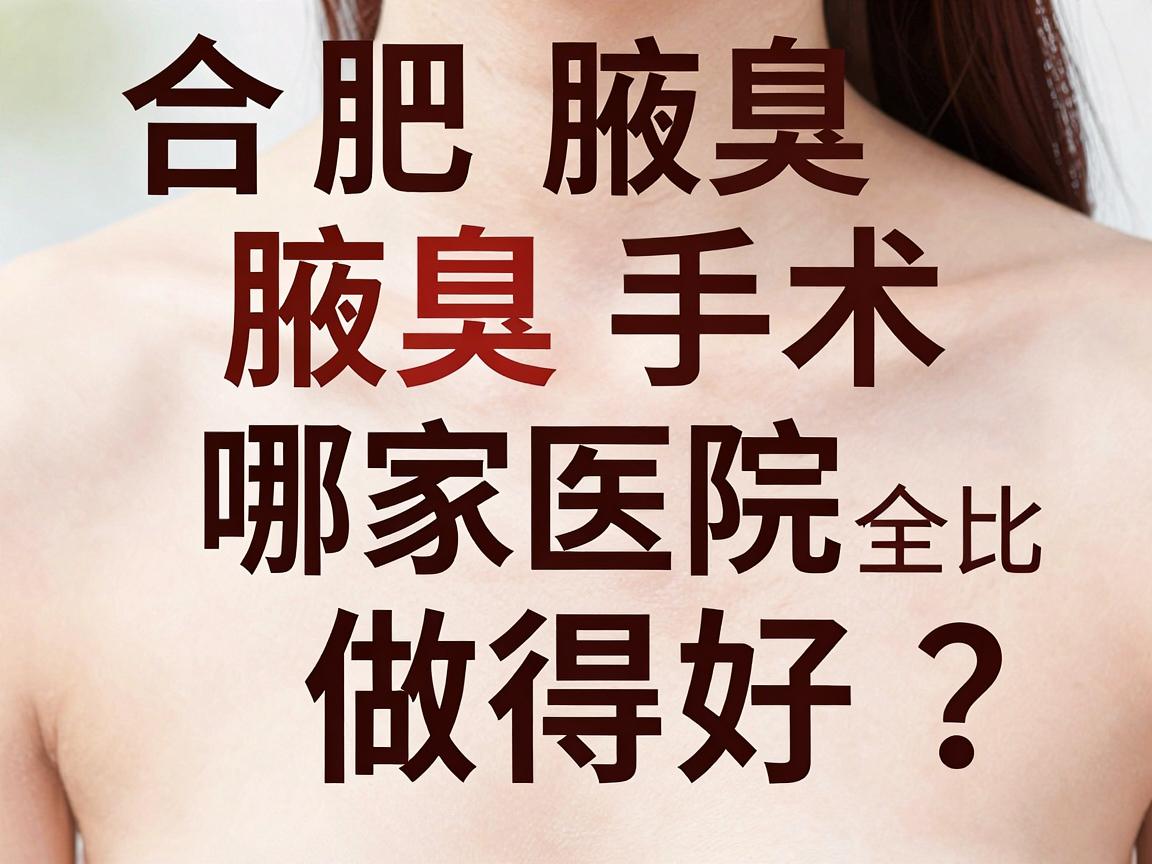 合肥腋臭手术哪家医院做得好？合肥腋臭诊疗技术对比全解析