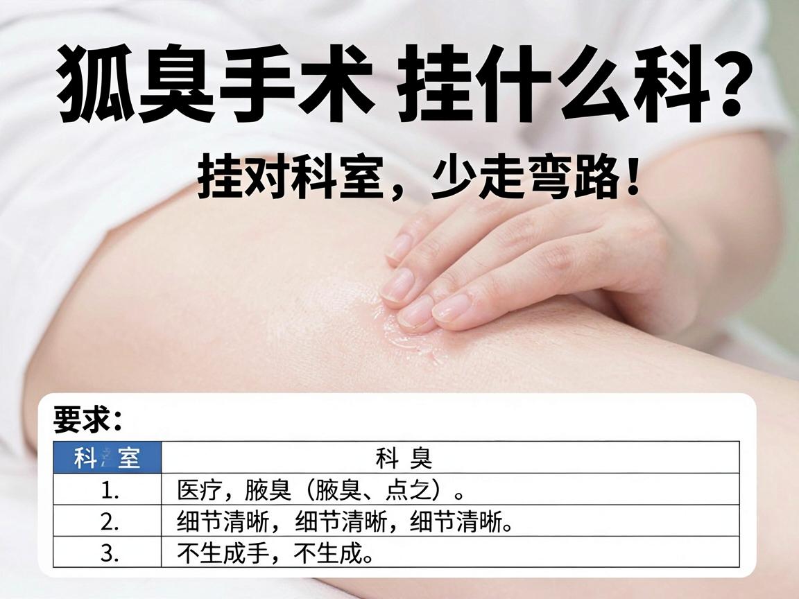 狐臭手术挂什么科?挂对科室,少走弯路!附科室对比表) 狐臭手术挂什么科?挂对科室,少走弯路!附科室对比表)