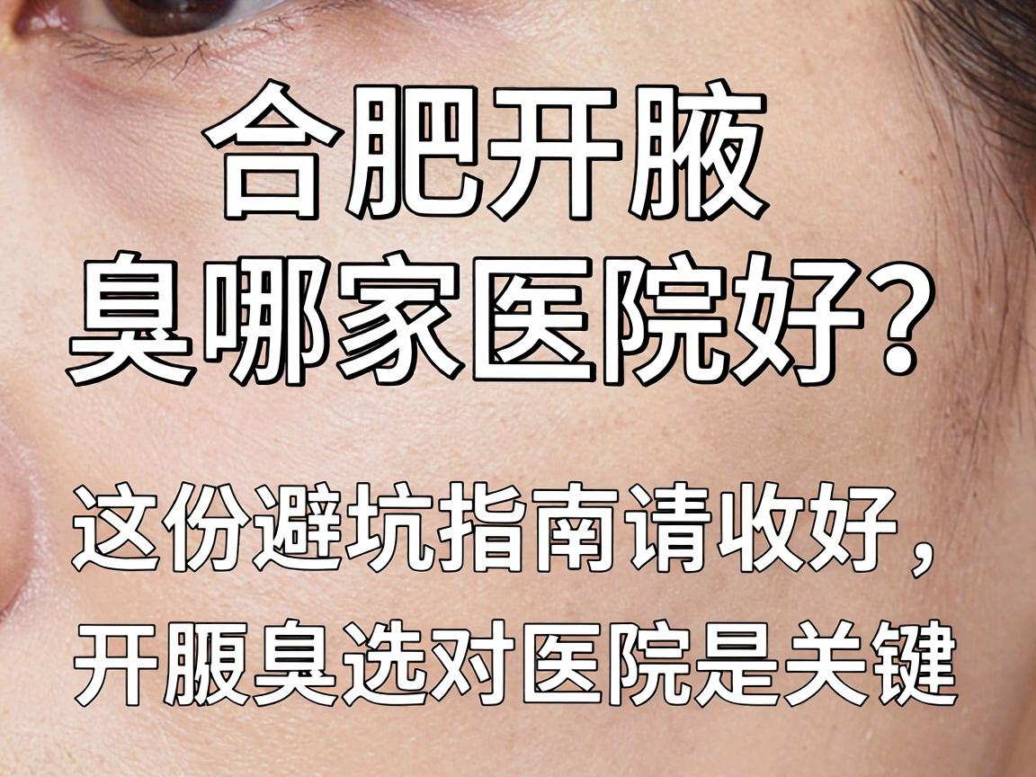 合肥开腋臭哪家医院好？这份避坑指南请收好，开腋臭选对医院是关键