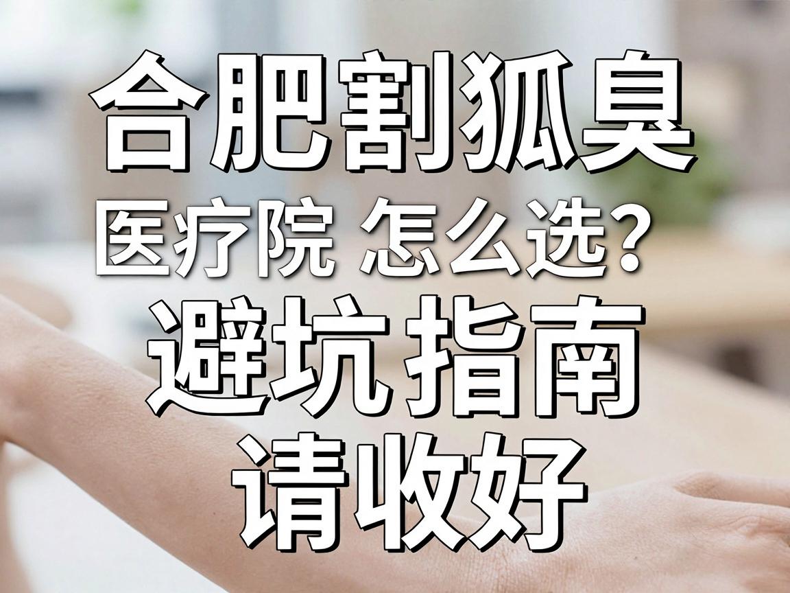 合肥割狐臭医院怎么选?合肥割狐臭这份避坑指南请收好 合肥割狐臭医院怎么选?合肥割狐臭这份避坑指南请收好