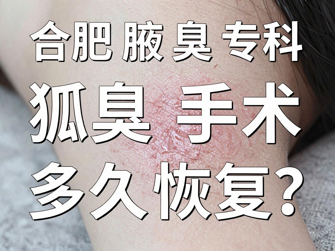 合肥腋秀腋臭专科,狐臭手术多久恢复?恢复时间全解析 合肥腋秀腋臭专科,狐臭手术多久恢复?恢复时间全解析