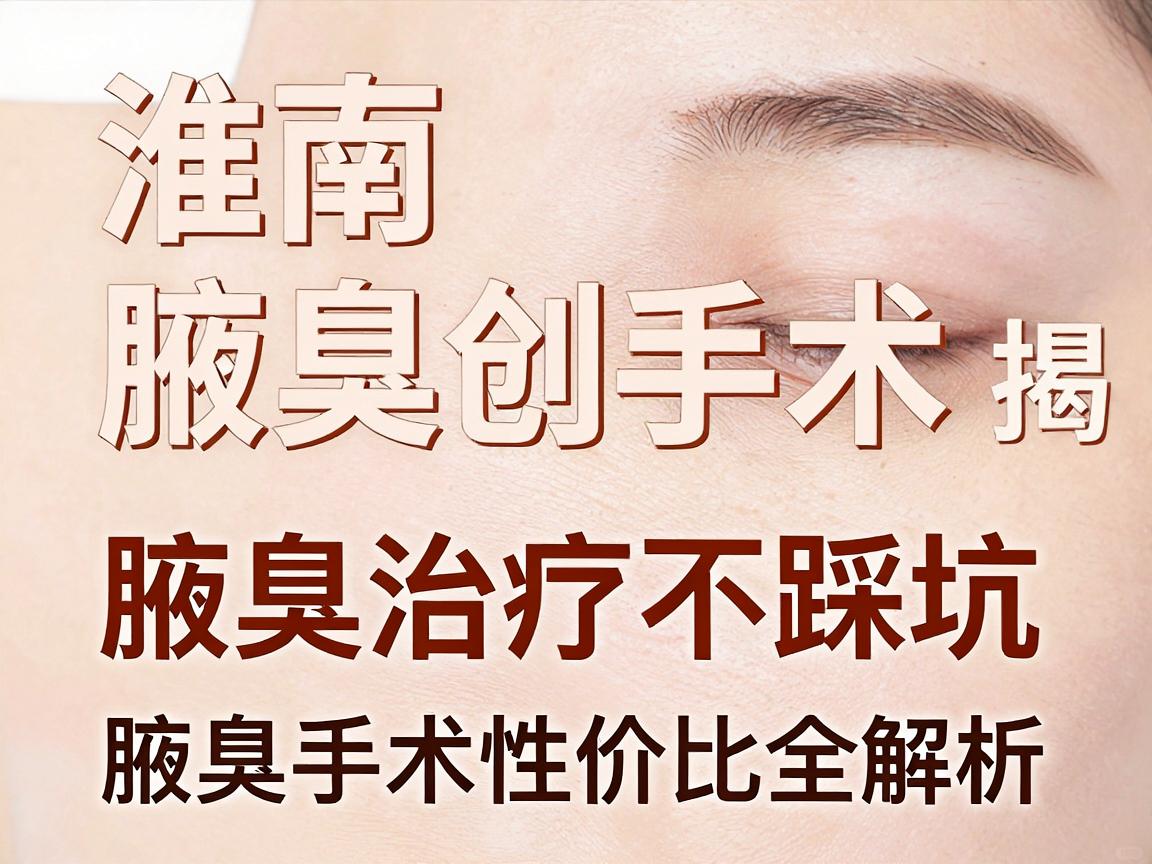 淮南腋臭微创手术价格揭秘，腋臭治疗不踩坑，腋臭手术性价比全解析