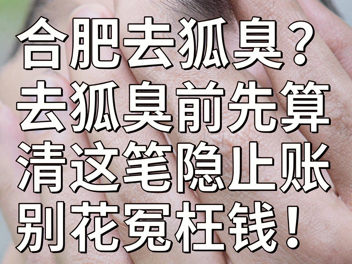 合肥去狐臭多少钱？去狐臭前先算清这笔隐形账，别花冤枉钱！