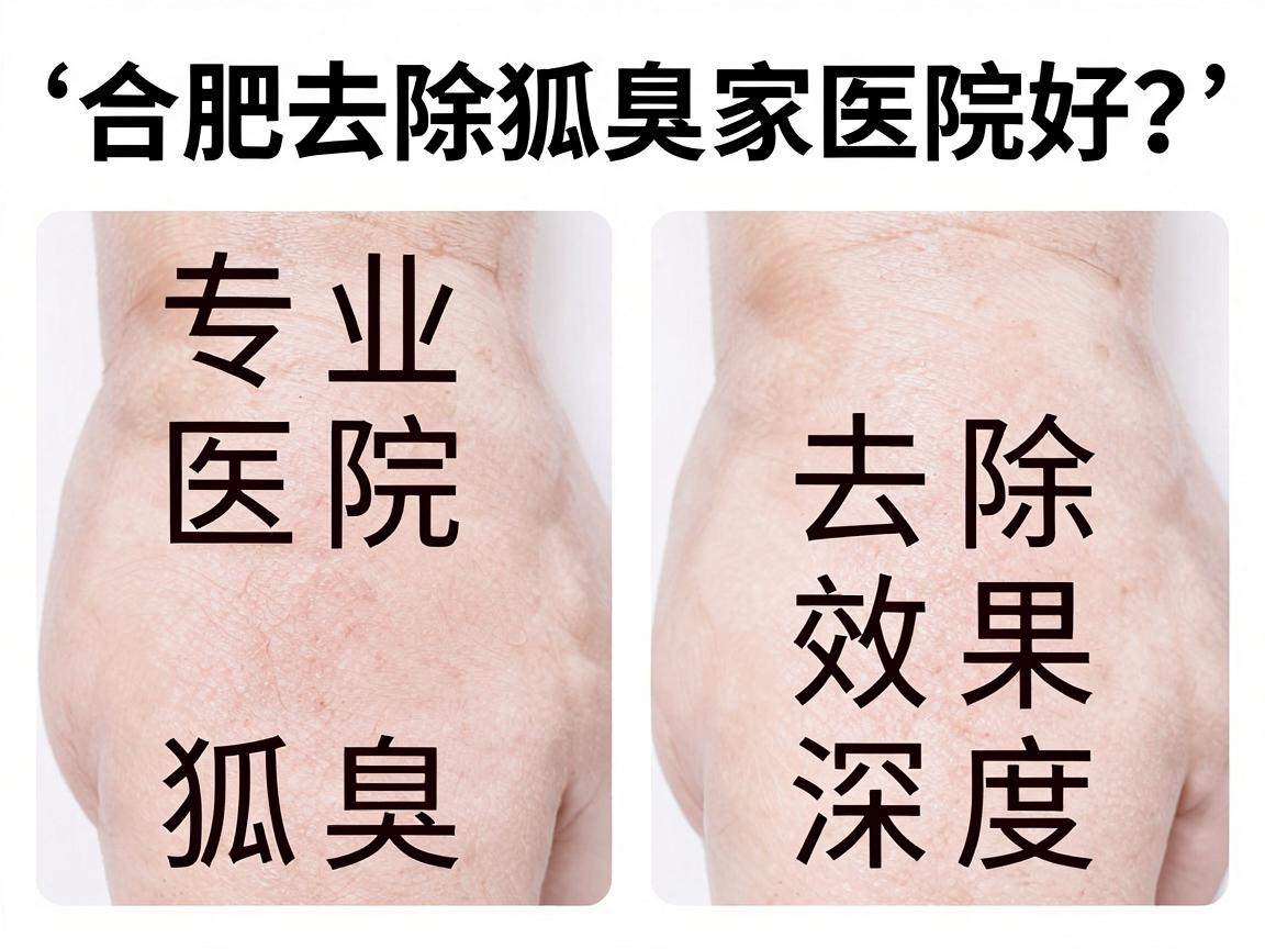 合肥去除狐臭哪家医院好?专业医院去除狐臭效果深度对比 合肥去除狐臭哪家医院好?专业医院去除狐臭效果深度对比