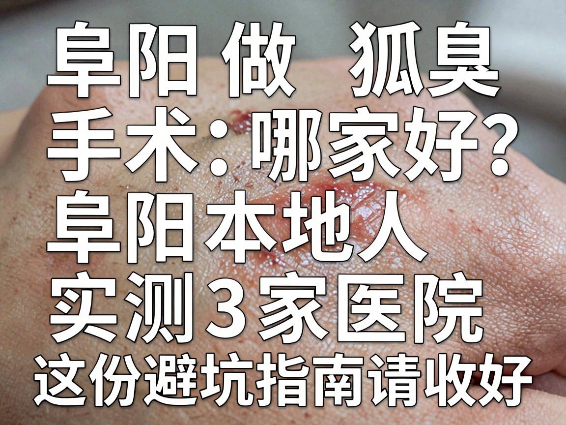 阜阳做狐臭手术哪家好?阜阳本地人实测3家医院,这份避坑指南请收好 阜阳做狐臭手术哪家好?阜阳本地人实测3家医院,这份避坑指南请收好