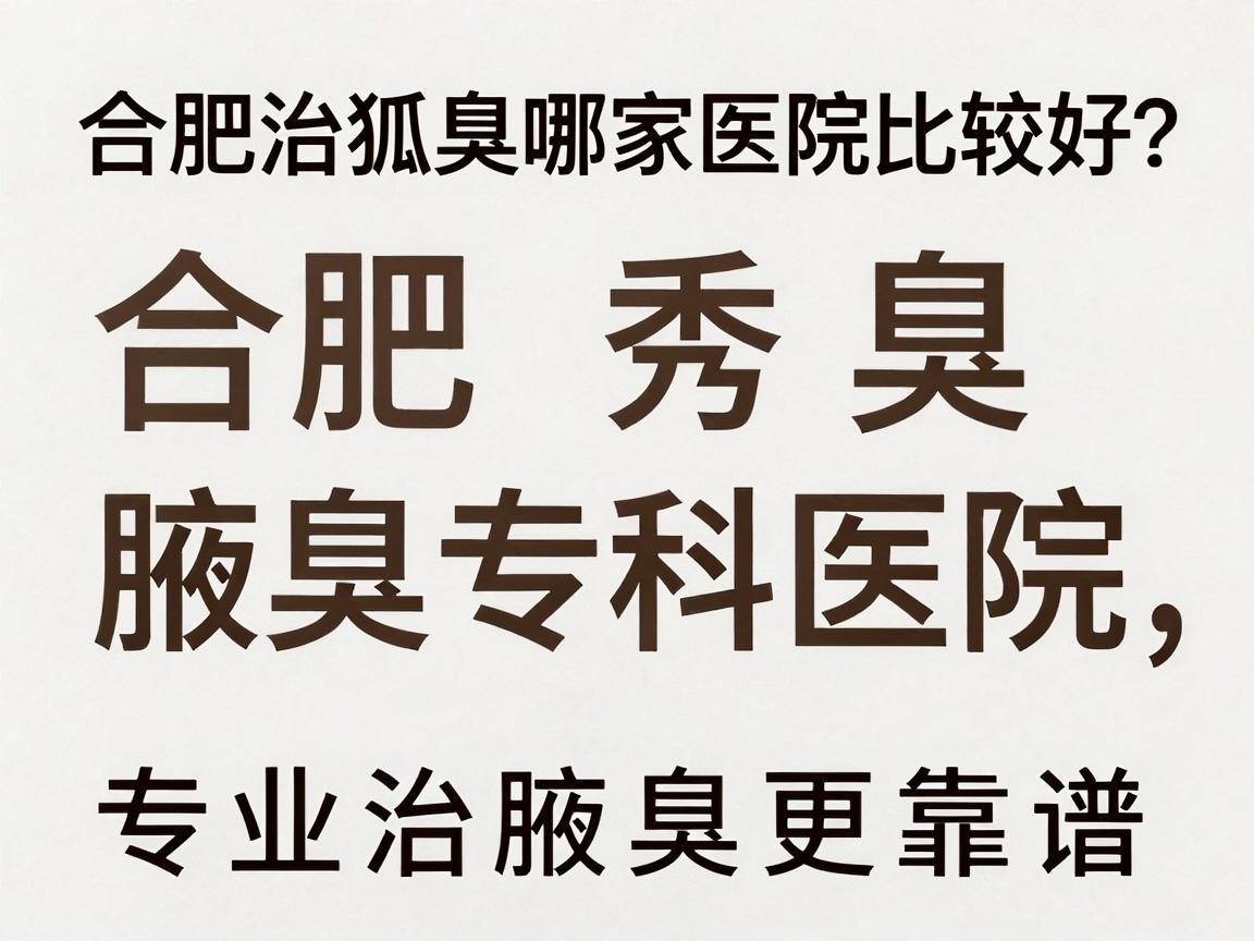 合肥治狐臭哪家医院比较好?合肥腋秀腋臭专科医院,专业治腋臭更靠谱 合肥治狐臭哪家医院比较好?合肥腋秀腋臭专科医院,专业治腋臭更靠谱