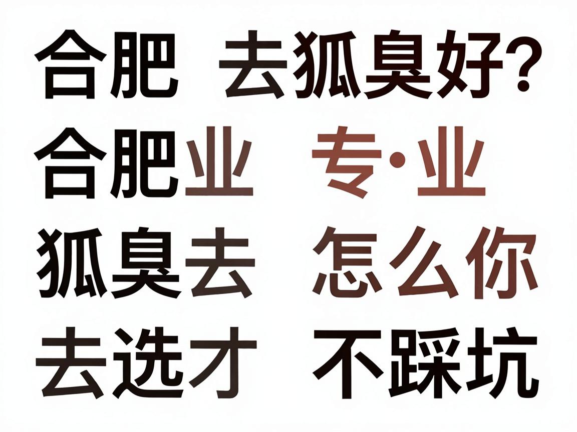 合肥哪家去狐臭好？专业对比告诉你合肥去狐臭怎么选才不踩坑