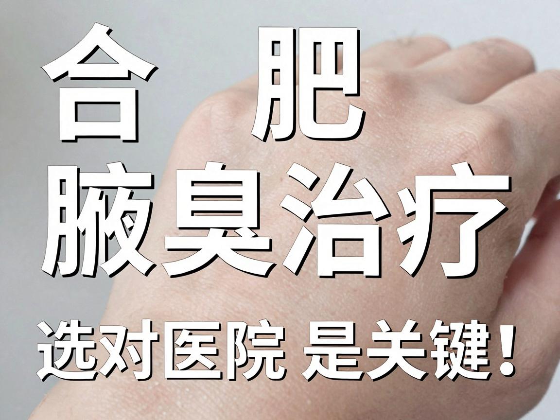 合肥腋臭治疗，选对医院是关键，合肥腋臭医院怎么挑才靠谱？