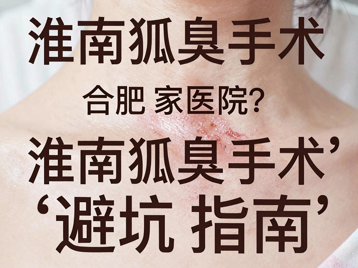淮南狐臭手术选哪家医院?合肥腋秀医生深度拆解淮南狐臭手术避坑指南 淮南狐臭手术选哪家医院?合肥腋秀医生深度拆解淮南狐臭手术避坑指南