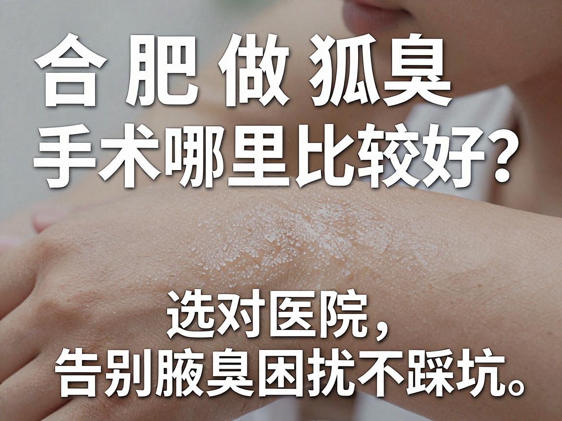 合肥做狐臭手术哪里比较好？选对医院，告别腋臭困扰不踩坑