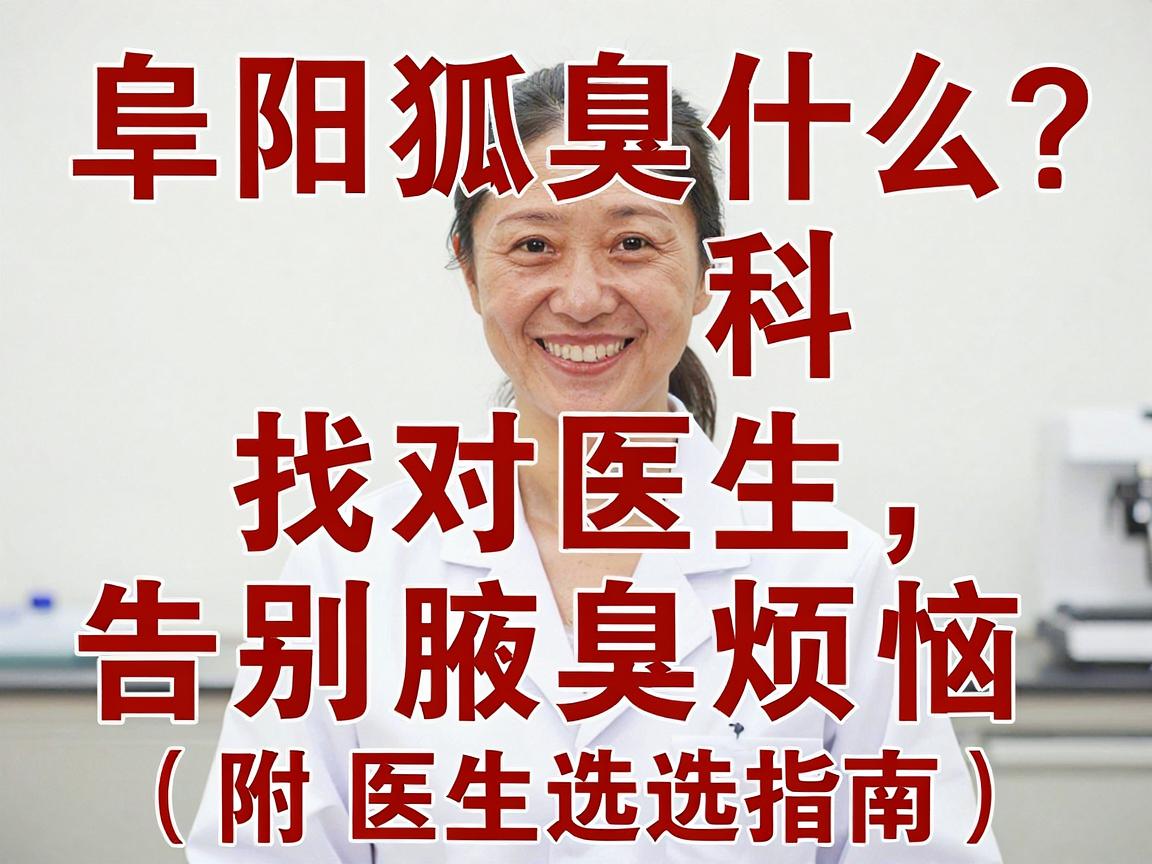 阜阳狐臭挂什么科室?找对医生,告别腋臭烦恼(附医生选择指南) 阜阳狐臭挂什么科室?找对医生,告别腋臭烦恼(附医生选择指南)