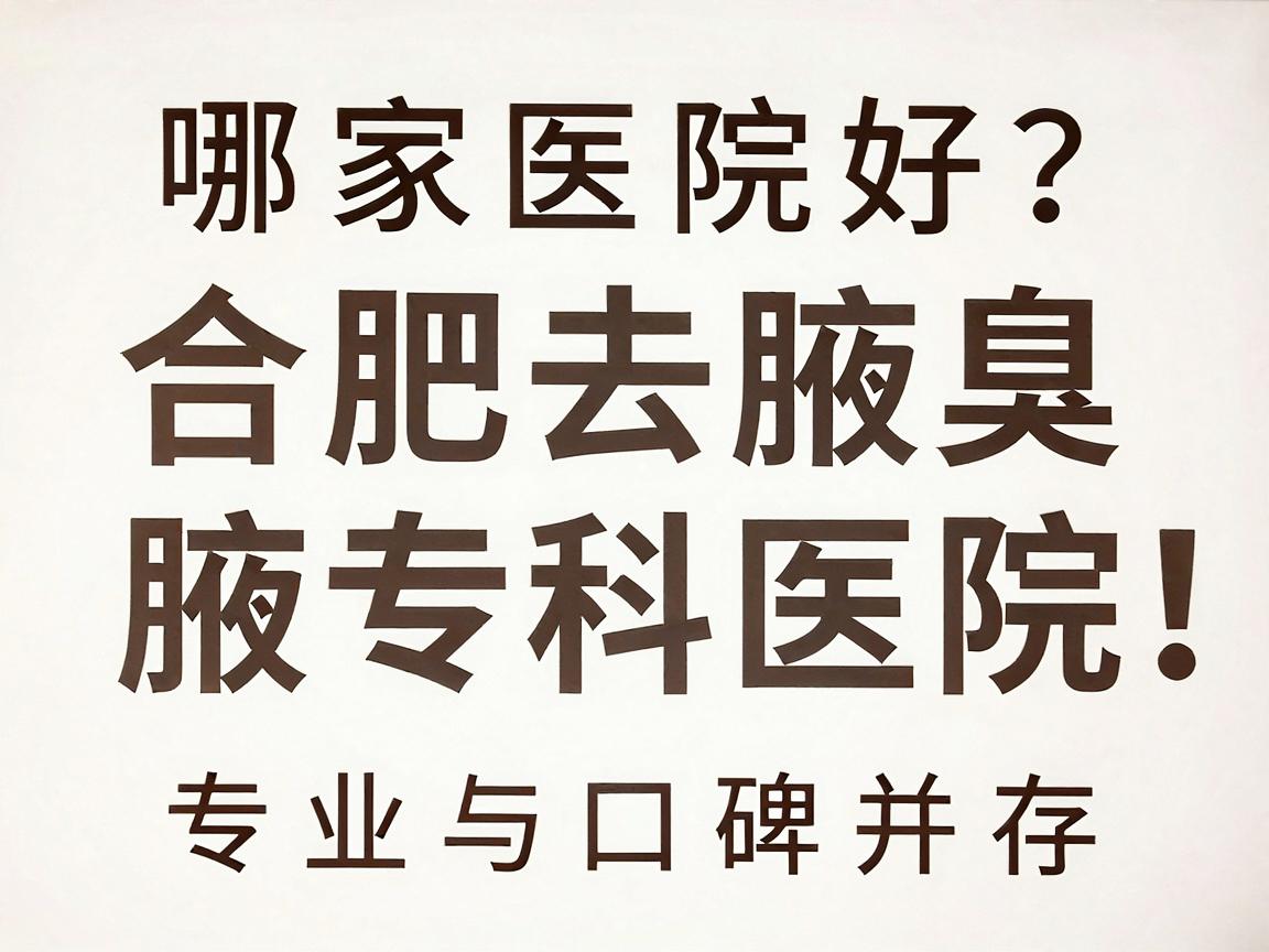 合肥去腋臭哪家医院好?合肥腋秀腋臭专科医院,专业与口碑并存 合肥去腋臭哪家医院好?合肥腋秀腋臭专科医院,专业与口碑并存