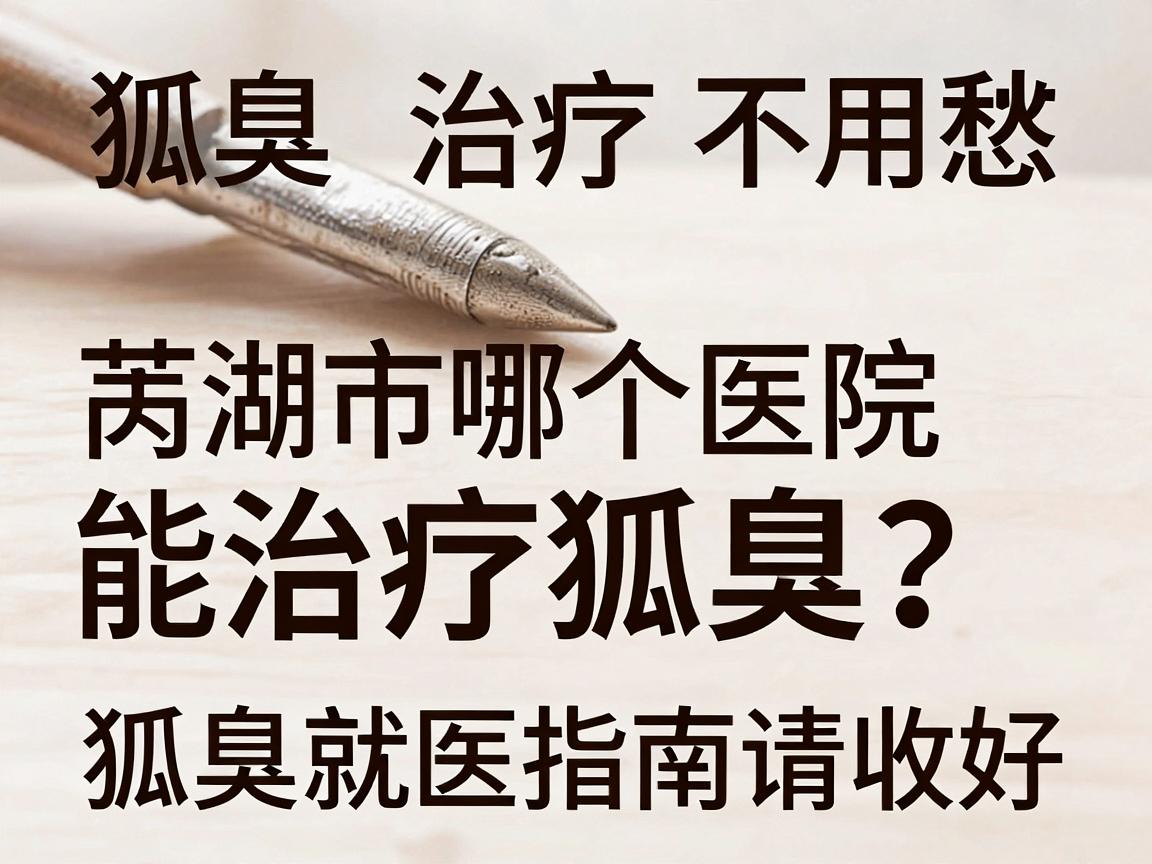 狐臭治疗不用愁,芜湖市哪个医院能治疗狐臭?这份狐臭就医指南请收好 狐臭治疗不用愁,芜湖市哪个医院能治疗狐臭?这份狐臭就医指南请收好