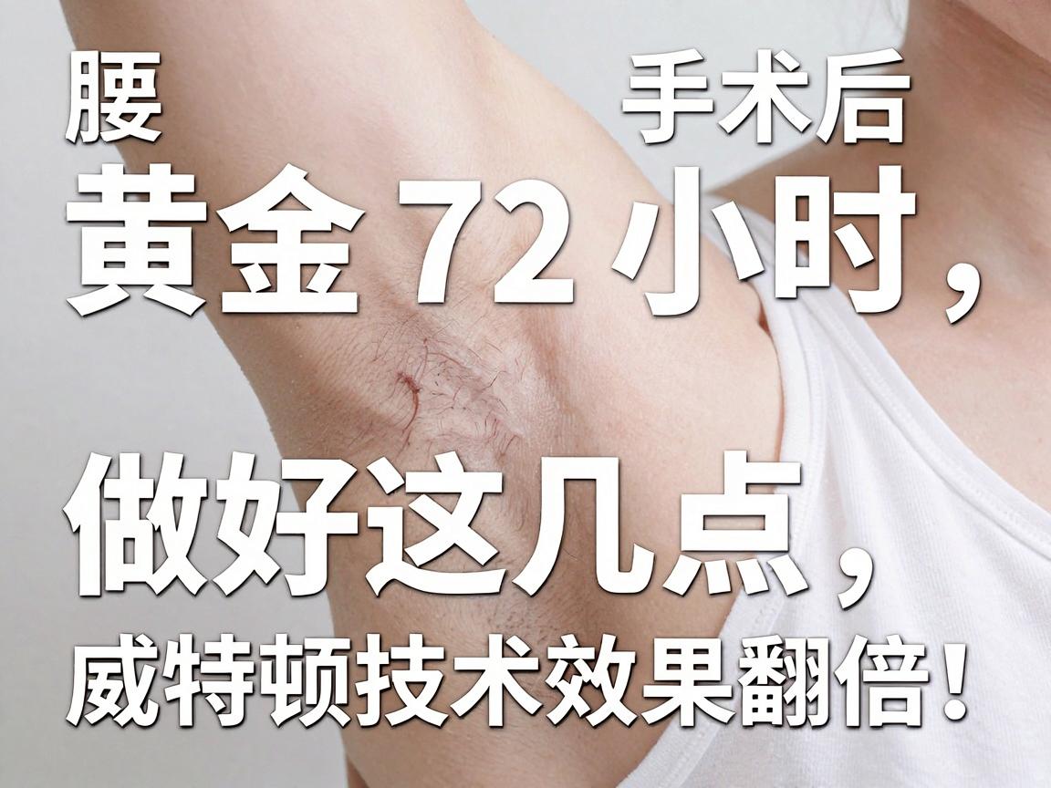 腋臭手术后的黄金72小时,做好这几点,威特顿技术效果翻倍! 腋臭手术后的黄金72小时,做好这几点,威特顿技术效果翻倍!