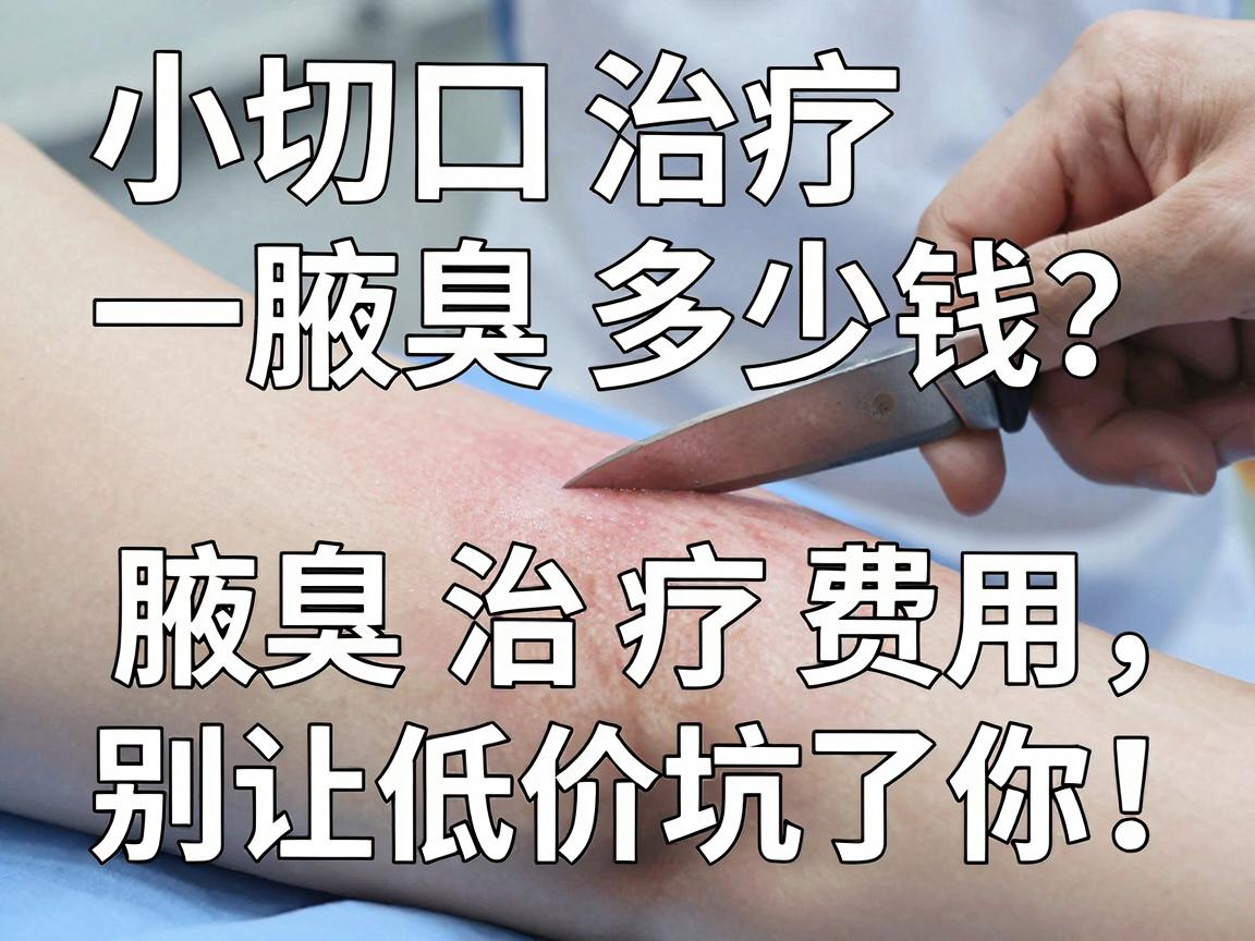 小切口治疗腋臭多少钱？一次说清腋臭治疗费用，别让低价坑了你！