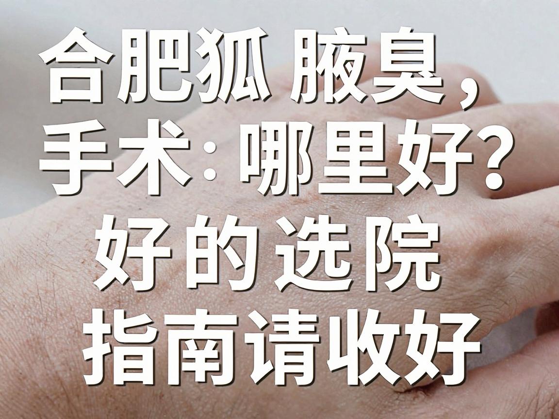 合肥狐臭手术哪里好?这份好的选院指南请收好 合肥狐臭手术哪里好?这份好的选院指南请收好