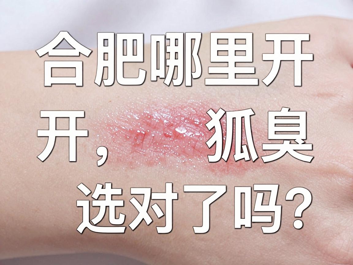 合肥哪里开狐臭好？合肥开狐臭的这几家，你选对了吗？