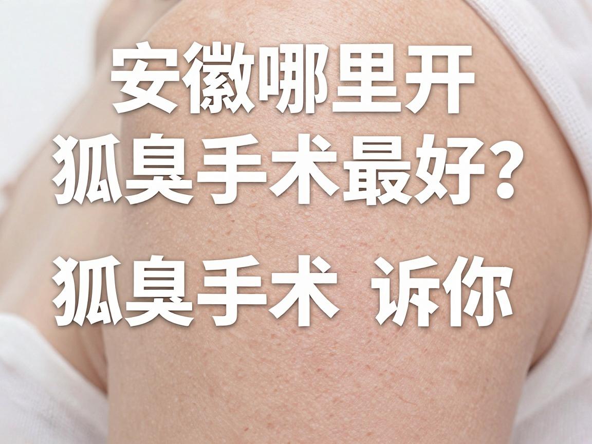 安徽哪里开狐臭手术最好?合肥腋秀告诉你,狐臭手术选对医院是关键 安徽哪里开狐臭手术最好?合肥腋秀告诉你,狐臭手术选对医院是关键