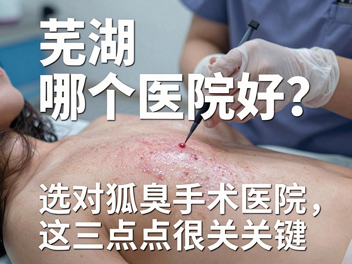 芜湖狐臭手术哪个医院好？选对狐臭手术医院，这三点很关键