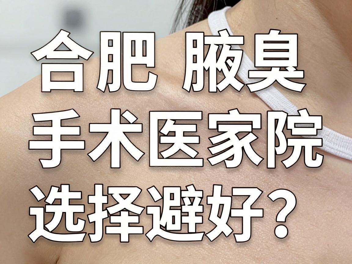 合肥腋臭手术医院哪家好?合肥腋臭手术医院选择避坑指南 合肥腋臭手术医院哪家好?合肥腋臭手术医院选择避坑指南