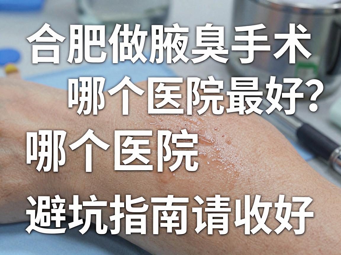 合肥做腋臭手术哪个医院最好?这份避坑指南请收好 合肥做腋臭手术哪个医院最好?这份避坑指南请收好