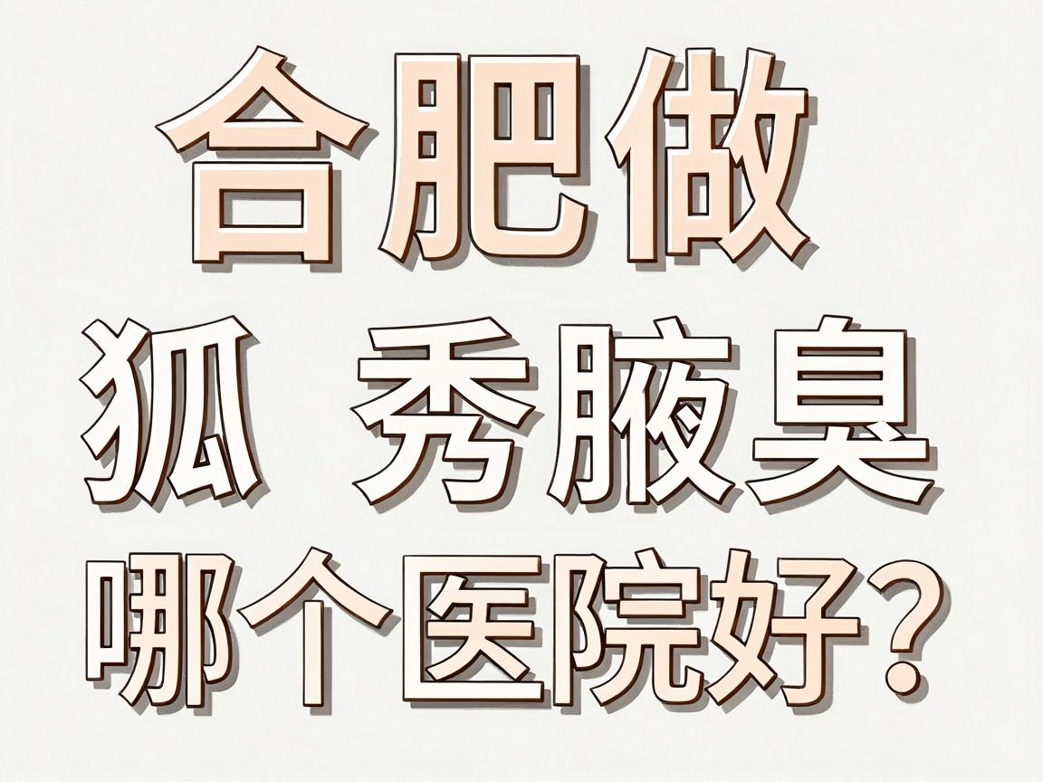 合肥做狐臭哪个医院好?揭秘合肥腋秀腋臭专科医生团队实力 合肥做狐臭哪个医院好?揭秘合肥腋秀腋臭专科医生团队实力