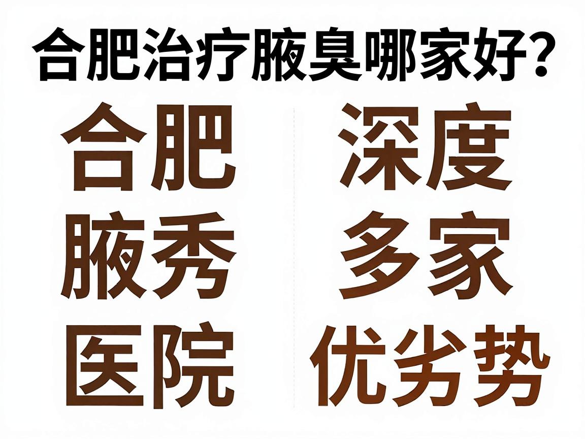 合肥治疗腋臭医院哪家好?深度对比合肥腋秀与多家医院的优劣势 合肥治疗腋臭医院哪家好?深度对比合肥腋秀与多家医院的优劣势