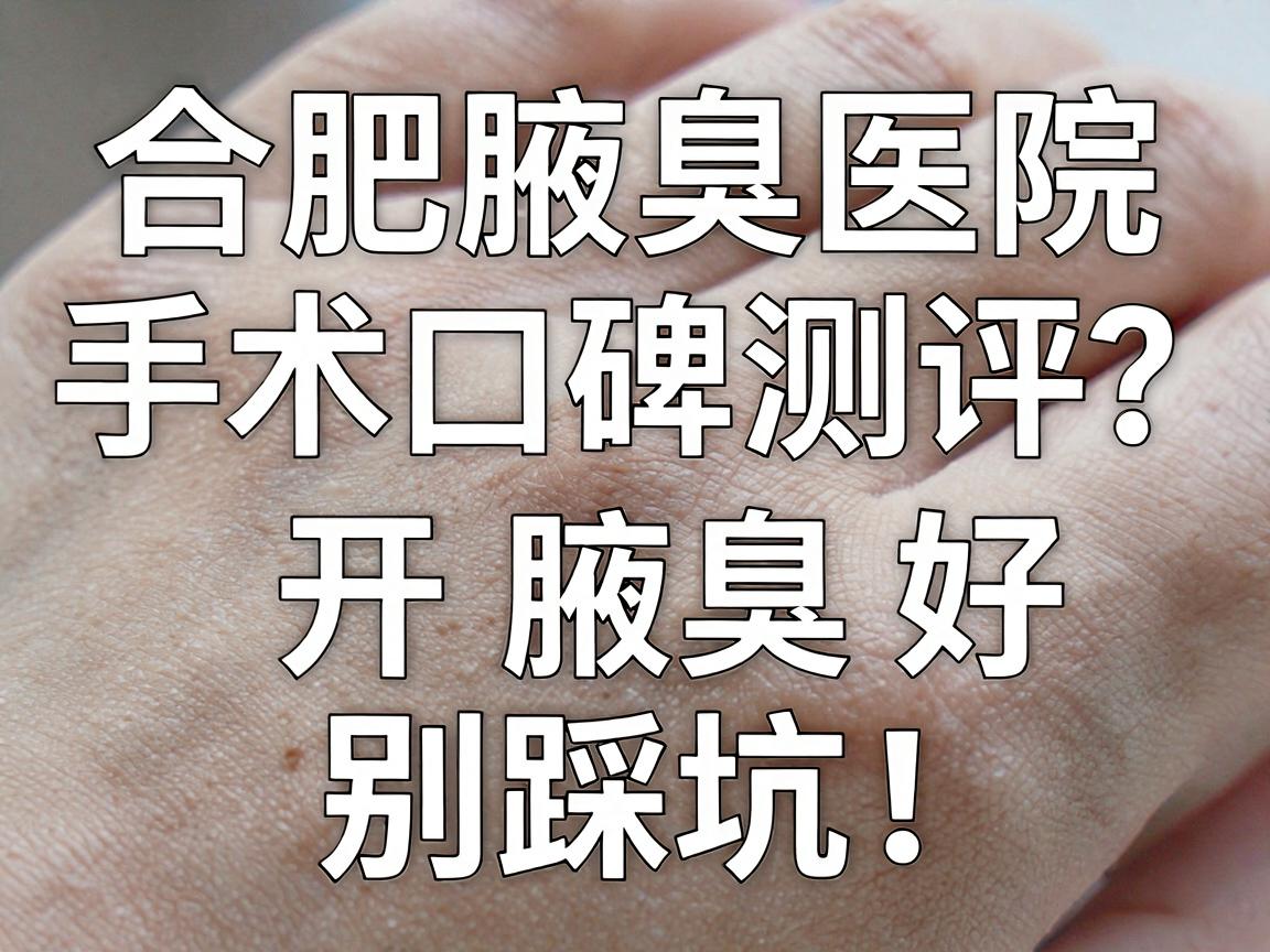 合肥腋臭手术医院怎么选?合肥腋臭医院口碑测评,这3家开腋臭好,别踩坑! 合肥腋臭手术医院怎么选?合肥腋臭医院口碑测评,这3家开腋臭好,别踩坑!