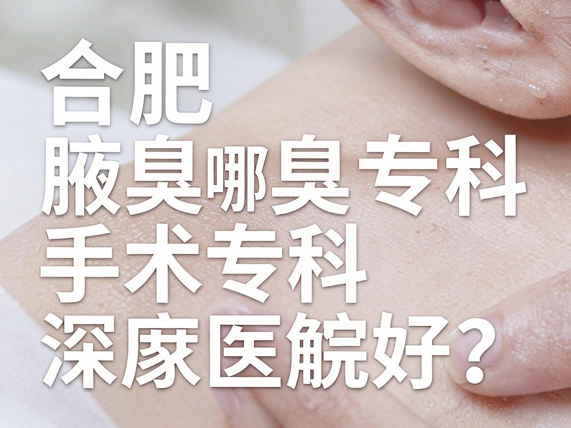 合肥腋臭手术哪家医院好?合肥腋臭专科深度解析 合肥腋臭手术哪家医院好?合肥腋臭专科深度解析