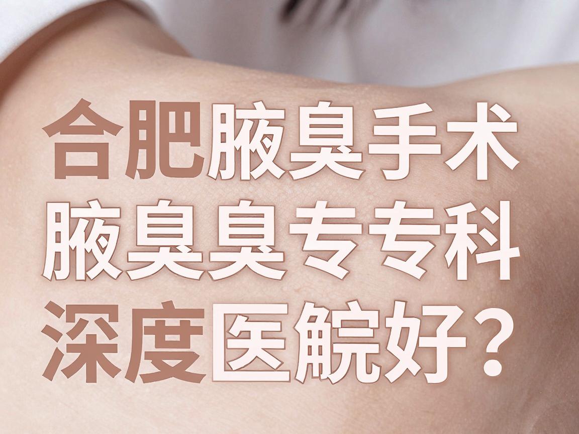 合肥腋臭手术哪家医院好?合肥腋臭专科深度解析 合肥腋臭手术哪家医院好?合肥腋臭专科深度解析
