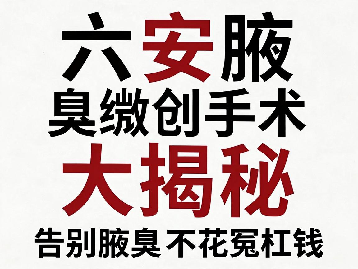 六安腋臭微创手术价格大揭秘,价格透明,告别腋臭不花冤枉钱 六安腋臭微创手术价格大揭秘,价格透明,告别腋臭不花冤枉钱