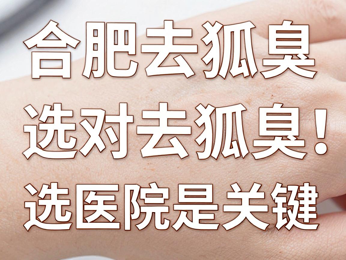 合肥去狐臭，选对医院是关键，合肥去狐臭这些细节别忽略