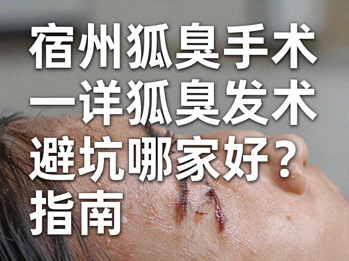 宿州狐臭手术哪家好?一份宿州狐臭手术的详细避坑指南 宿州狐臭手术哪家好?一份宿州狐臭手术的详细避坑指南
