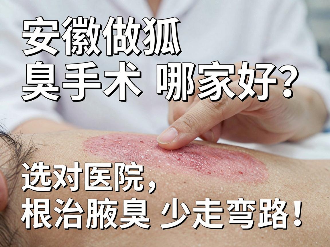 安徽做狐臭手术哪家好？选对医院，根治腋臭少走弯路！