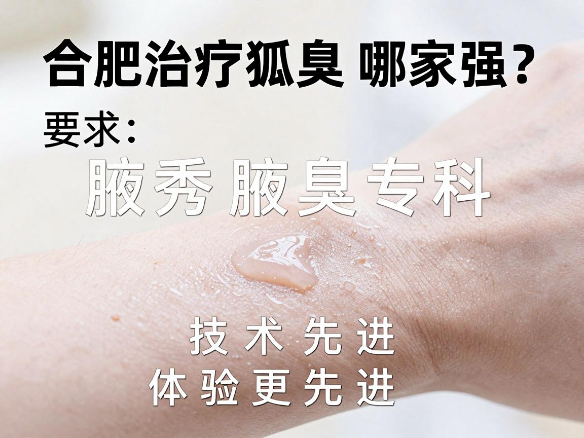 合肥治疗狐臭哪家强?腋秀腋臭专科,技术先进,体验更先进 合肥治疗狐臭哪家强?腋秀腋臭专科,技术先进,体验更先进