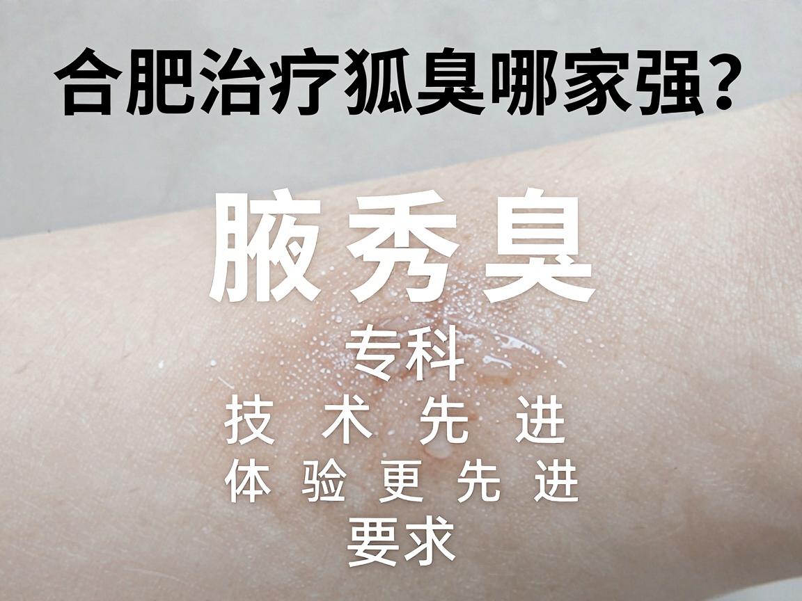 合肥治疗狐臭哪家强?腋秀腋臭专科,技术先进,体验更先进 合肥治疗狐臭哪家强?腋秀腋臭专科,技术先进,体验更先进